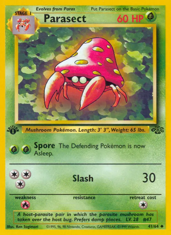 Parasect 41 card from Jungle
