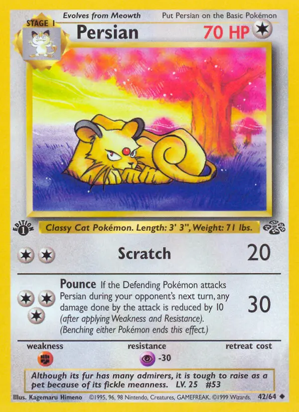 Persian 42 card from Jungle