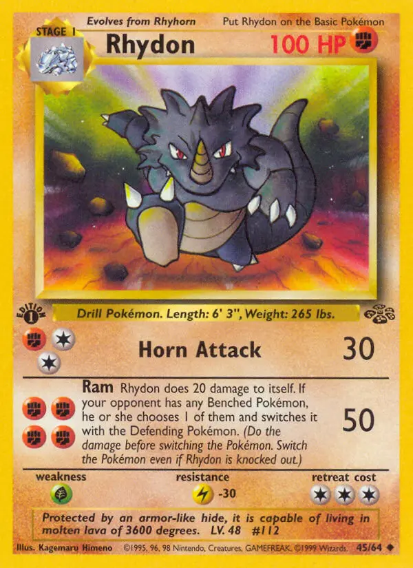 Rhydon 45 card from Jungle