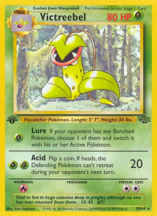 Victreebel 30 card from Jungle