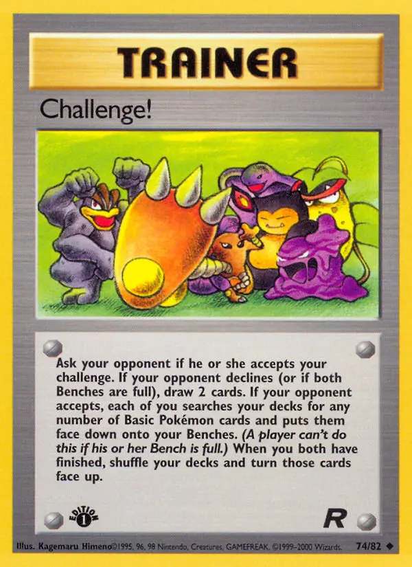 Challenge! 74 — Team Rocket 74, 1st Edition finish