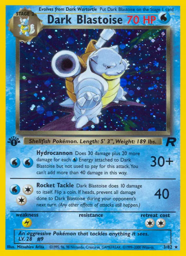Dark Blastoise 3 — the most expensive Team Rocket card