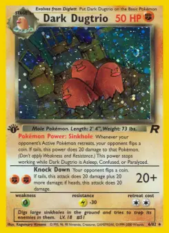Dark Dugtrio — Team Rocket 6