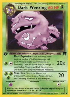 Dark Weezing — Team Rocket #31