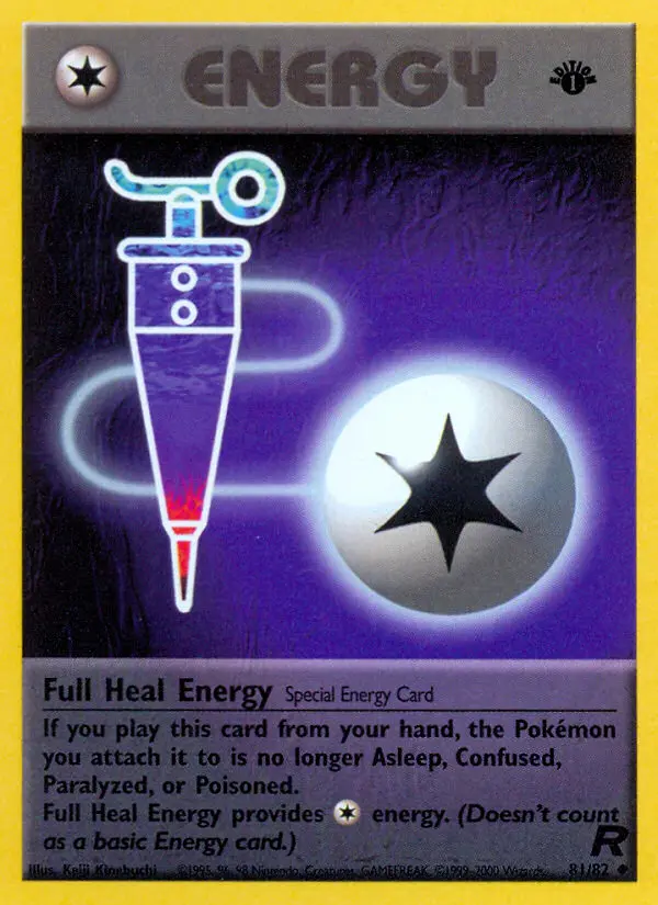 Full Heal Energy 81 — Team Rocket 81, 1st Edition finish