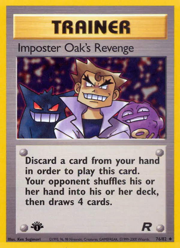 Imposter Oak's Revenge 76 — Team Rocket 76, 1st Edition finish