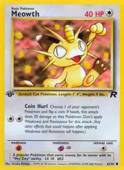 Meowth — Team Rocket #62