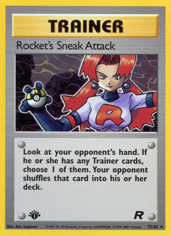 Rocket's Sneak Attack 72 — Team Rocket 72, 1st Edition finish