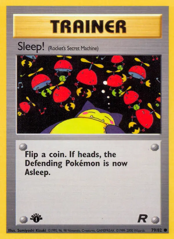 Sleep! 79 — Team Rocket 79, 1st Edition finish