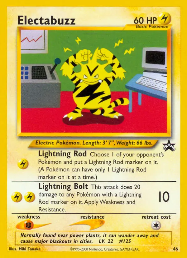 Electabuzz 46 card from Wizards Black Star Promos