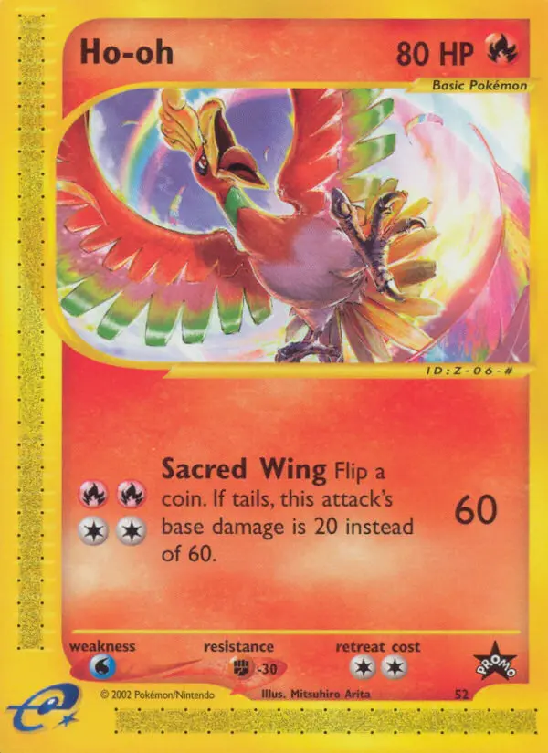 Ho-oh 52 card from Wizards Black Star Promos