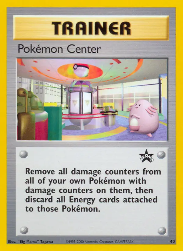 Pokémon Center 40 card from Wizards Black Star Promos
