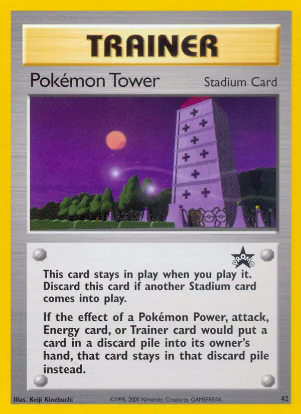 Pokémon Tower 42 card from Wizards Black Star Promos