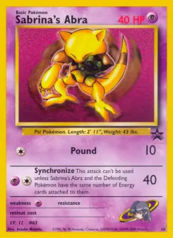 Sabrina's Abra 19 — Wizards Black Star Promos