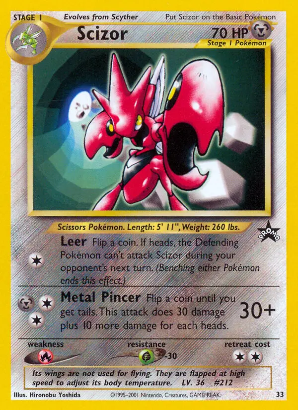 Scizor 33 card from Wizards Black Star Promos