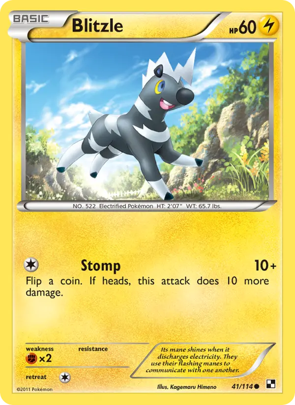 Blitzle 41 card from Black & White