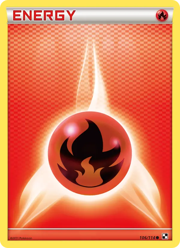 Fire Energy 106 card from Black & White