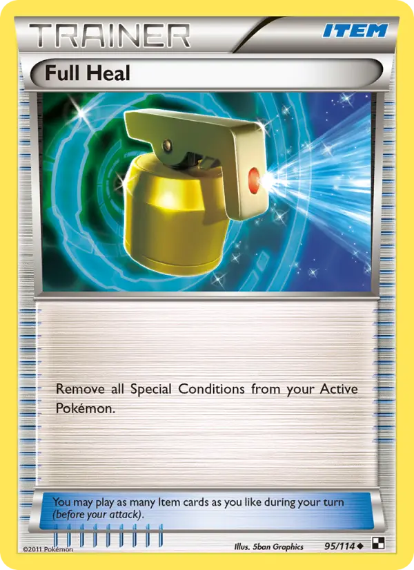 Full Heal 95 card from Black & White