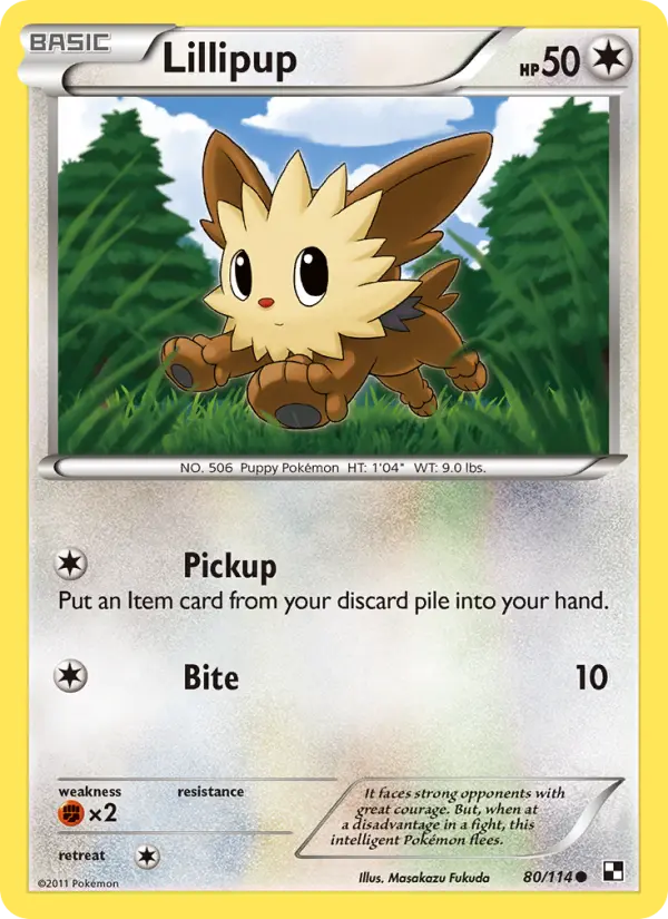 Lillipup 80 card from Black & White