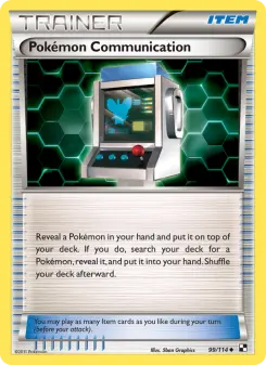 Pokémon Communication 99 — shown as an example of the Reverse Holofoil finish