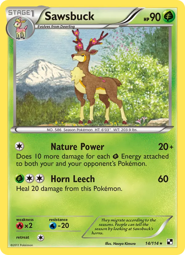 Sawsbuck 14 — Black & White 14, Normal finish