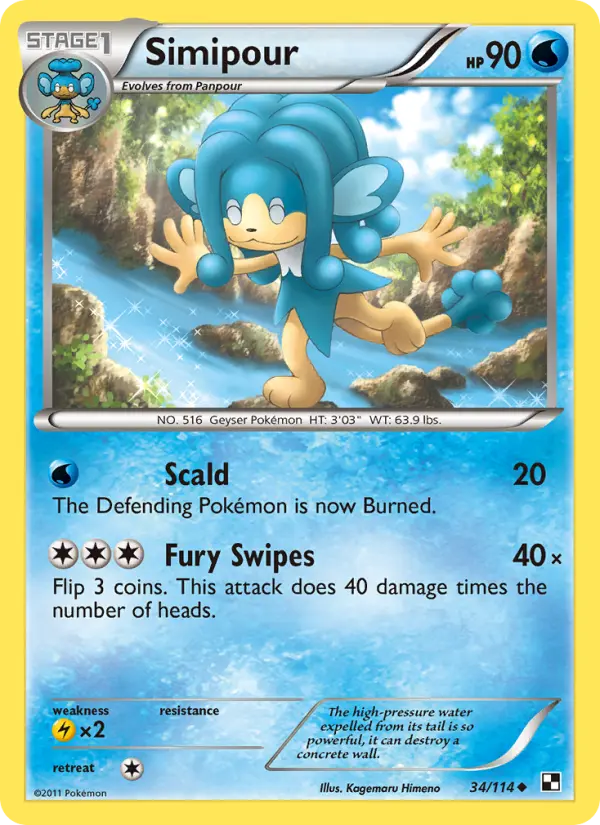 Simipour 34 card from Black & White
