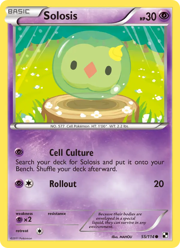 Solosis 55 card from Black & White
