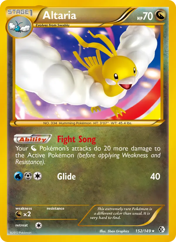 Altaria 152 — Boundaries Crossed 152, Holofoil finish