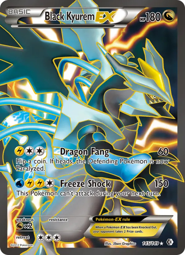 Black Kyurem-EX 145 — the most expensive Boundaries Crossed card
