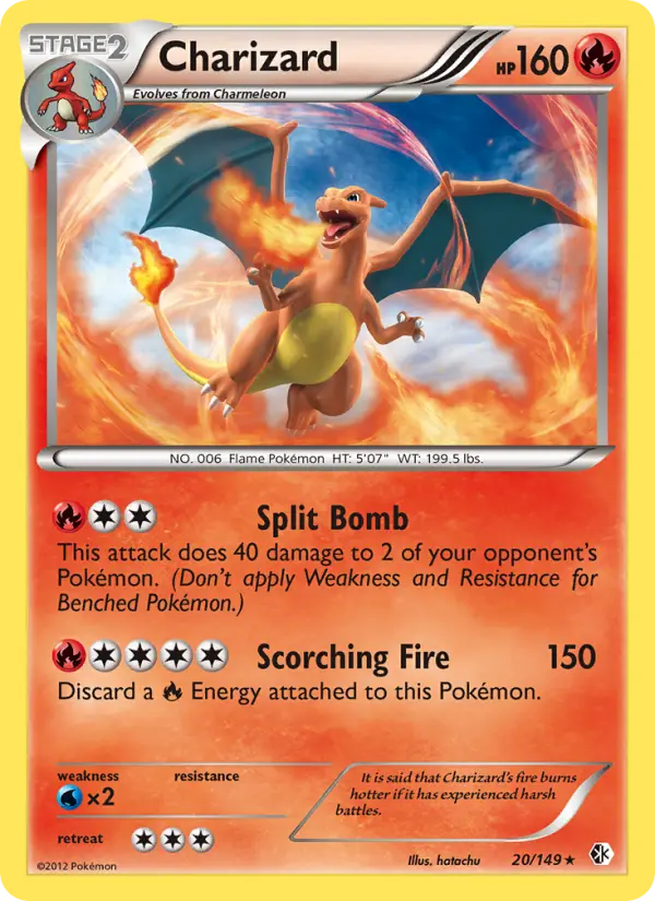 Charizard 20 card from Boundaries Crossed