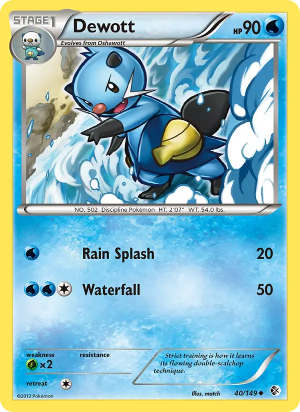 Dewott 40 card from Boundaries Crossed