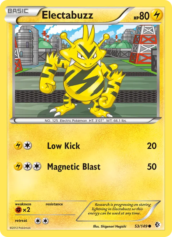 Electabuzz 53 card from Boundaries Crossed