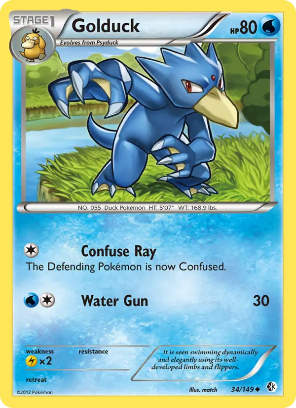Golduck 34 card from Boundaries Crossed