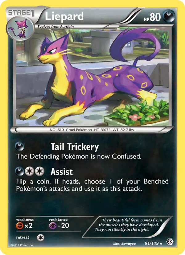 Liepard 91 card from Boundaries Crossed
