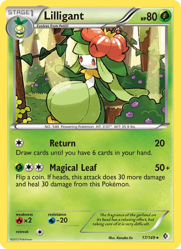 Lilligant 17 card from Boundaries Crossed