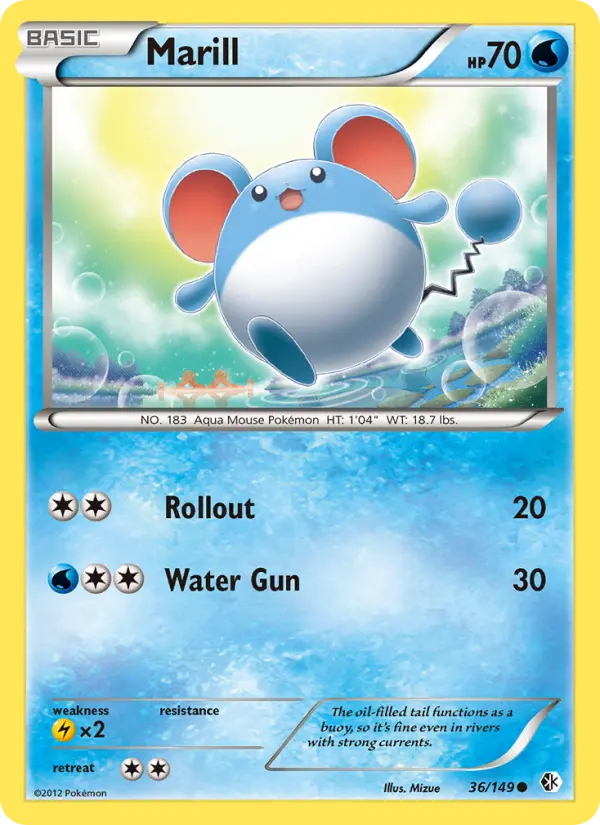 Marill 36 card from Boundaries Crossed