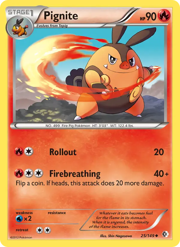 Pignite 25 card from Boundaries Crossed