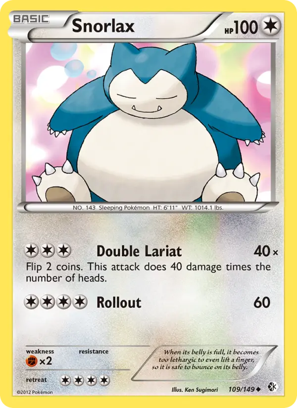 Snorlax 109 — Boundaries Crossed 109, Normal finish