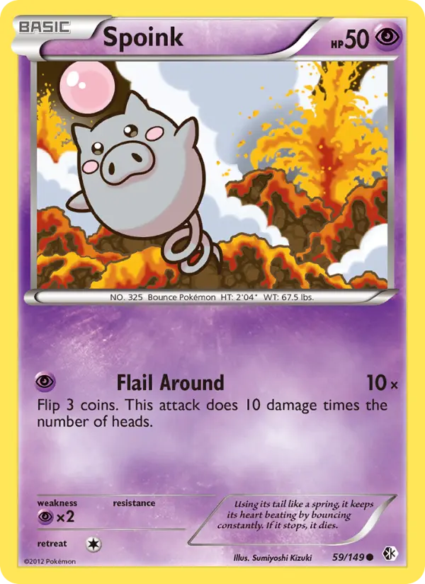 Spoink 59 card from Boundaries Crossed