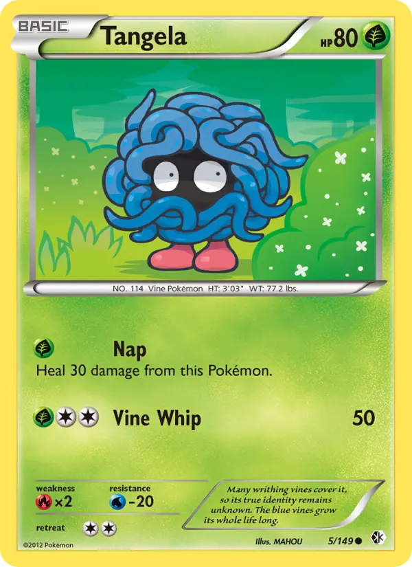 Tangela 5 card from Boundaries Crossed