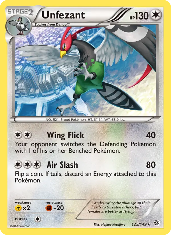 Unfezant 125 card from Boundaries Crossed
