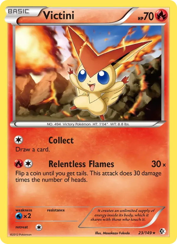 Victini 23 card from Boundaries Crossed