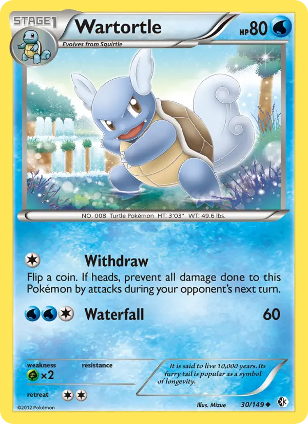 Wartortle 30 card from Boundaries Crossed