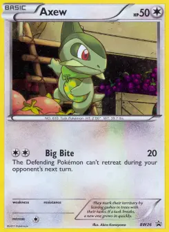 Axew BW26 — BW Black Star Promos