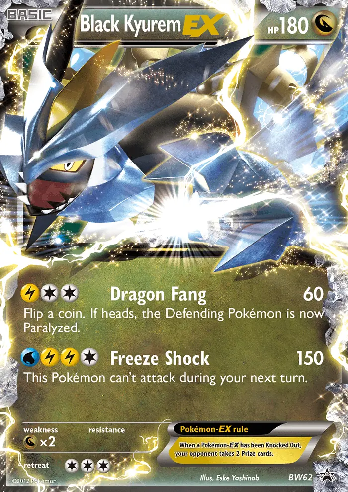 Black Kyurem-EX BW62 card from BW Black Star Promos