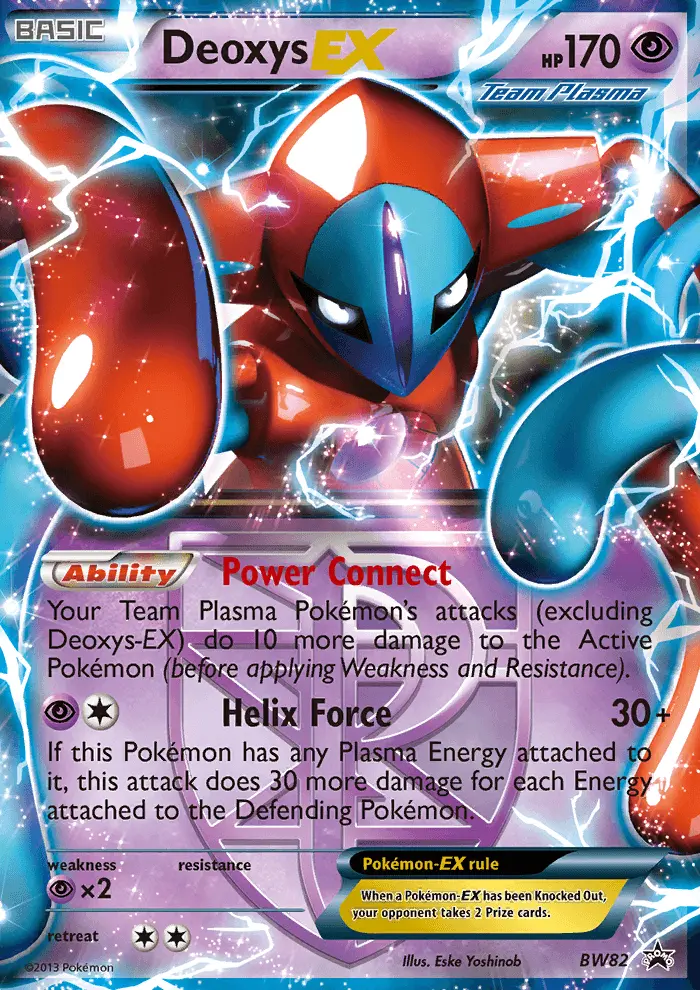 Deoxys-EX BW82 card from BW Black Star Promos