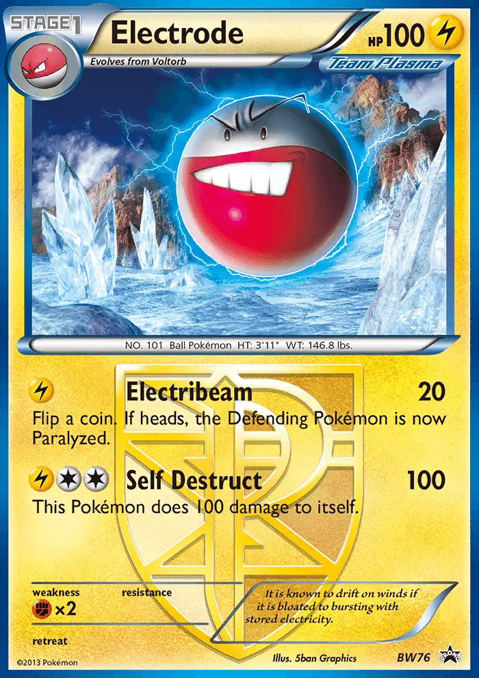 Electrode BW76 card from BW Black Star Promos