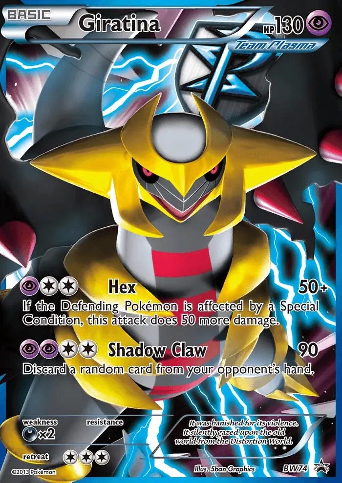 Giratina BW74 card from BW Black Star Promos