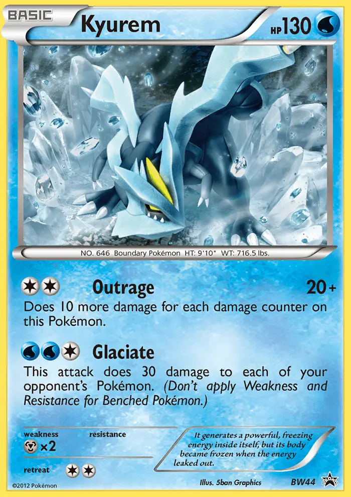 Kyurem BW44 card from BW Black Star Promos