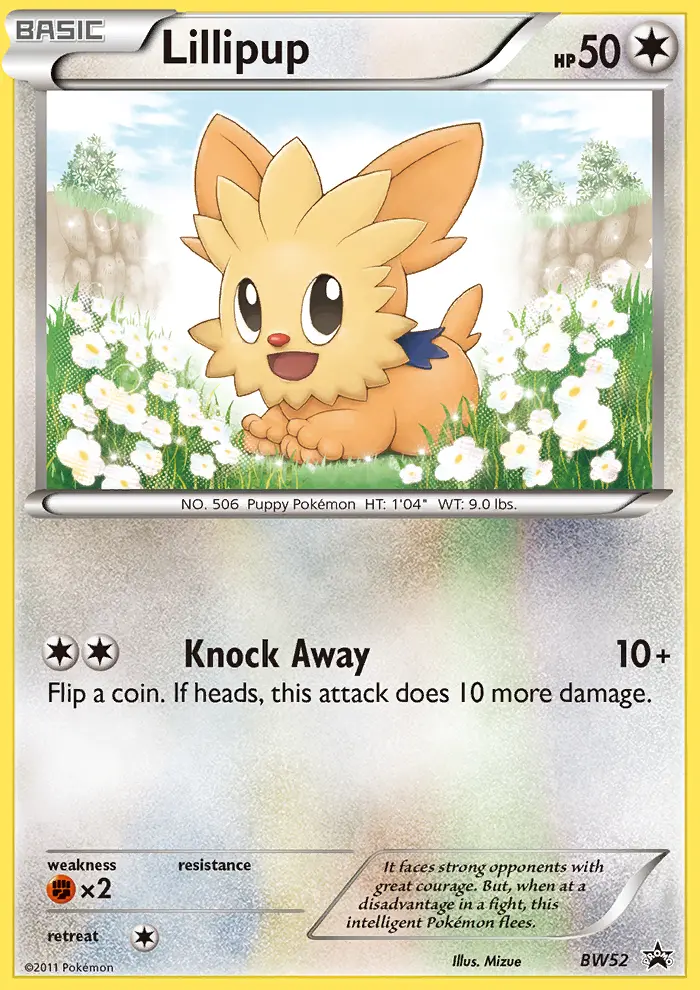 Lillipup BW52 card from BW Black Star Promos